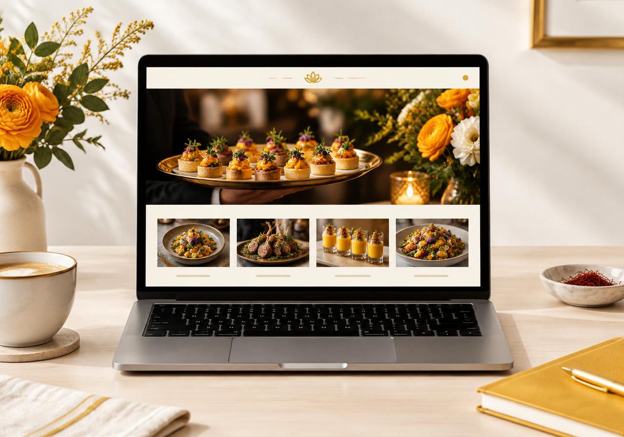 Online ordering for a catering company. cover