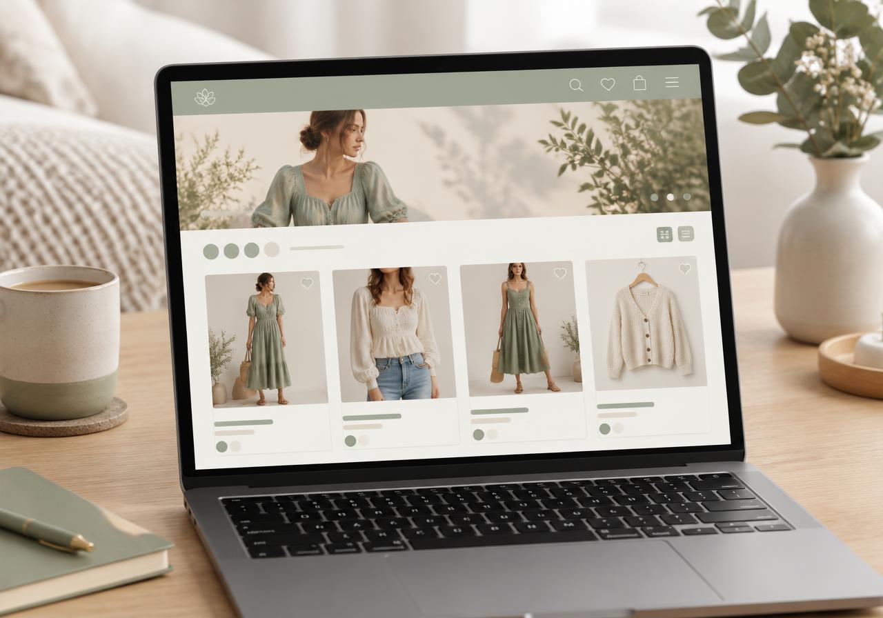An online shop for a boutique. cover