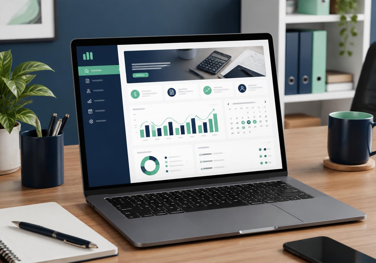 Website and back end software for a tax accountant. cover